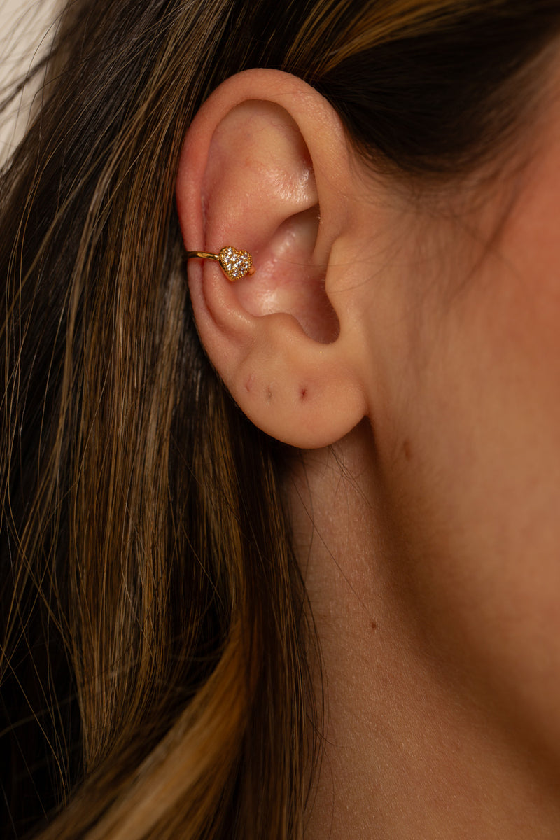 Piercing de Coração - Piercing Dourado Lucky Bijoux