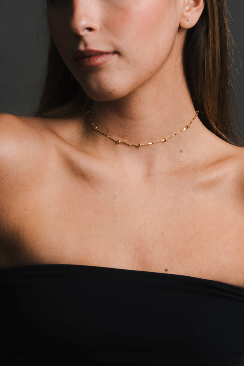 Choker Shine - Colar Dourado Lucky Bijoux