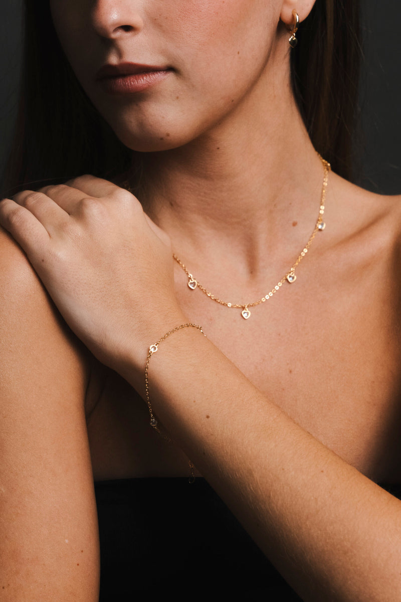 Pulseira Zircônias - Pulseira Ouro 18k Lucky Bijoux