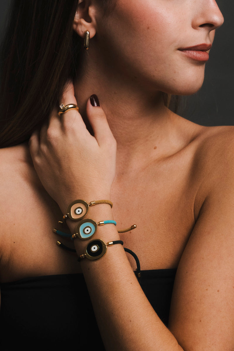 Pulseiras Good Luck Eye - Pulseira Ouro 18k Lucky Bijoux