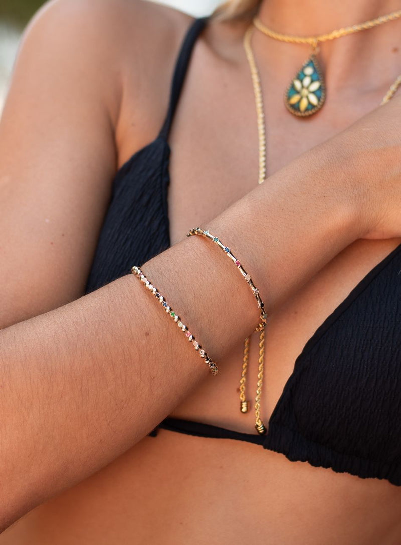 Pulseiras Colorful - Pulseira Ouro 18k Lucky Bijoux