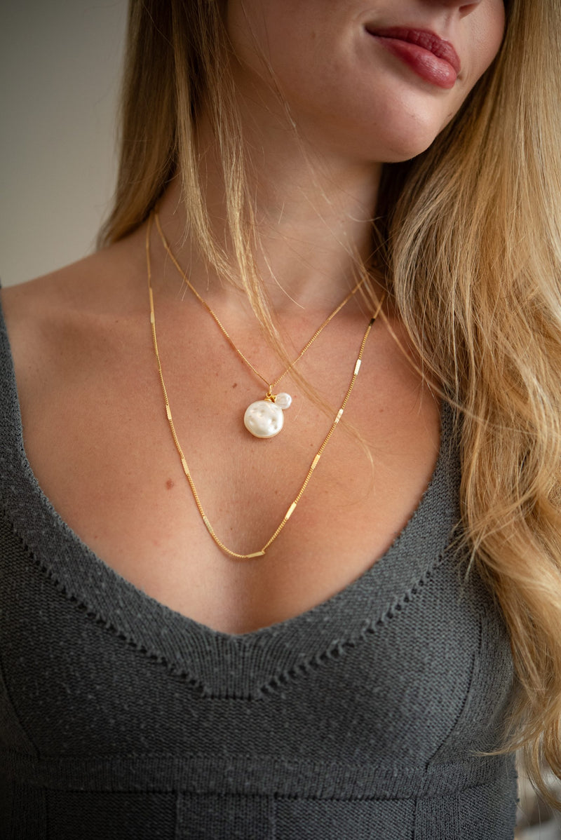 Mix Pearl - Colar Dourado Lucky Bijoux