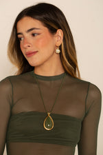 Argola EYE - Argola Dourada Lucky Bijoux