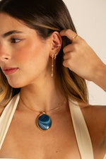 Crystal Earrings - Argola Dourada Lucky Bijoux