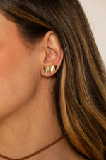 Trio de Shiny Hearts - Argola Dourada Lucky Bijoux