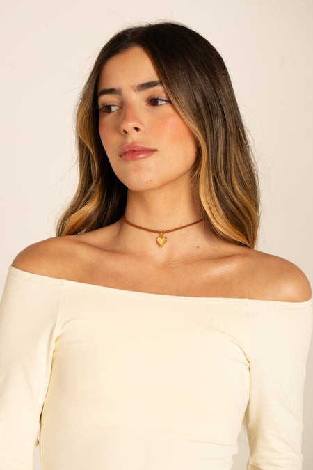 Choker Courinho de Coração - Lucky Bijoux