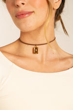 Choker Courinho Olho de Tigre - Lucky Bijoux