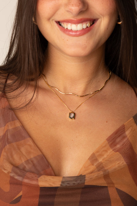 Mix Kate - Colar Dourado Lucky Bijoux