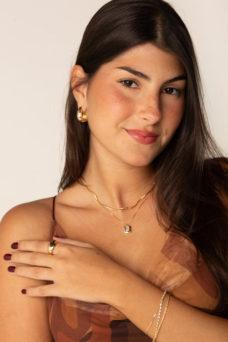 Mix Kate - Colar Dourado Lucky Bijoux