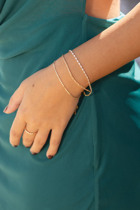 Mix de Pulseiras Lucky - Pulseira Ouro 18k Lucky Bijoux