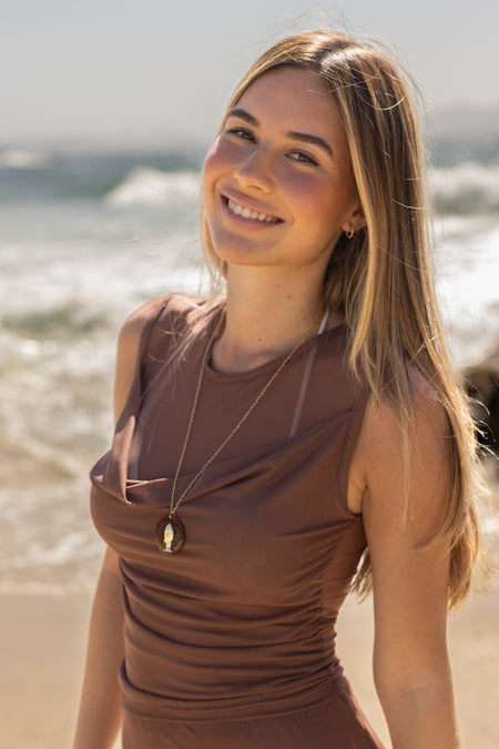 Colar Fish Medal - Colar Dourado Lucky Bijoux