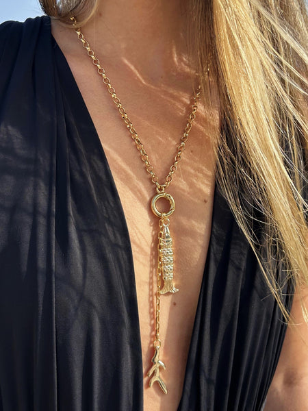 Colar Sea - Colar Dourado Lucky Bijoux