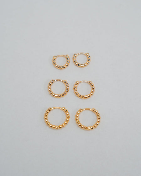 Trio de Argolinhas de Bolinhas