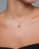 Colares Mãos - Colar Dourado Lucky Bijoux