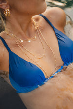 Colar 120cm de Bolinhas - Colar Dourado Lucky Bijoux