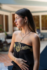 Colar Cross - Colar Dourado Lucky Bijoux