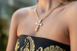 Colar Cross - Colar Dourado Lucky Bijoux
