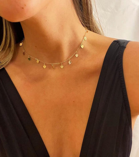 Choker Carol - Colar Dourado Lucky Bijoux
