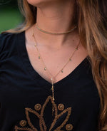 Choker Dura Bolinhas - Colar Dourado Lucky Bijoux