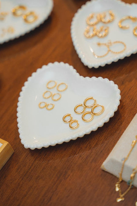 Trio de argolinhas basic - Argola Dourada Lucky Bijoux