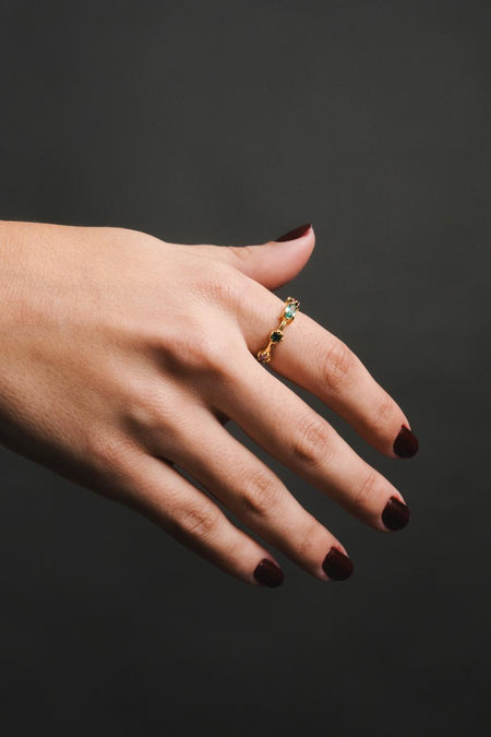 Anel Lucky Charms - Anel Dourado Lucky Bijoux