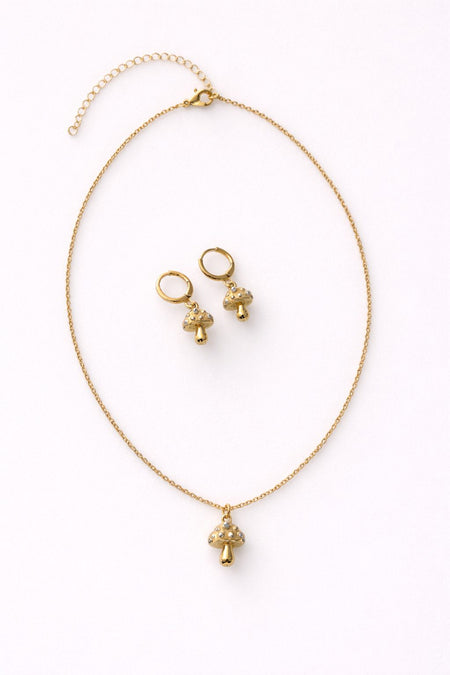 Lucky Set - Little Mush - Colar Dourado Lucky Bijoux