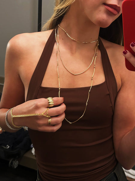 Mix Canutilhos - Colar Dourado Lucky Bijoux