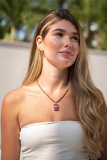 Colar Lucky Eye Rosa - Colar Dourado Lucky Bijoux