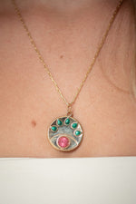Mix Choker Cartier + Colar Colorful Eye - Colar Dourado Lucky Bijoux