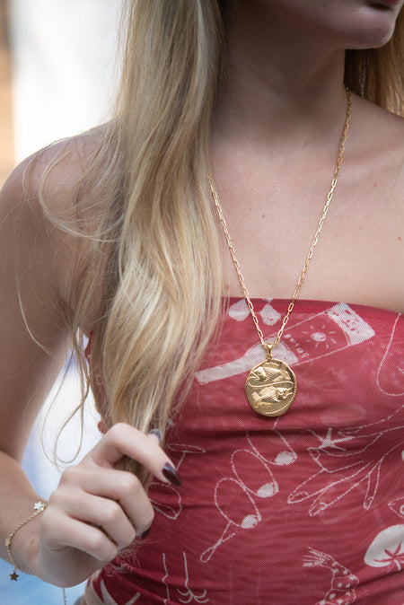 Colar de Carpas - Colar Dourado Lucky Bijoux