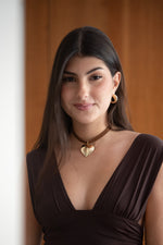 Colar Fio Heart - Colar Dourado Lucky Bijoux