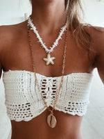 Colar Búzios - Colar Dourado Lucky Bijoux