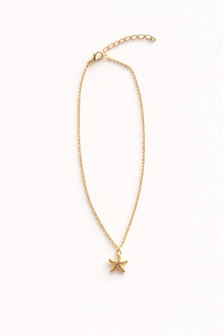Colar Mini Starfish - Colar Dourado Lucky Bijoux