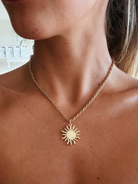 Colar SUN - Colar Dourado Lucky Bijoux