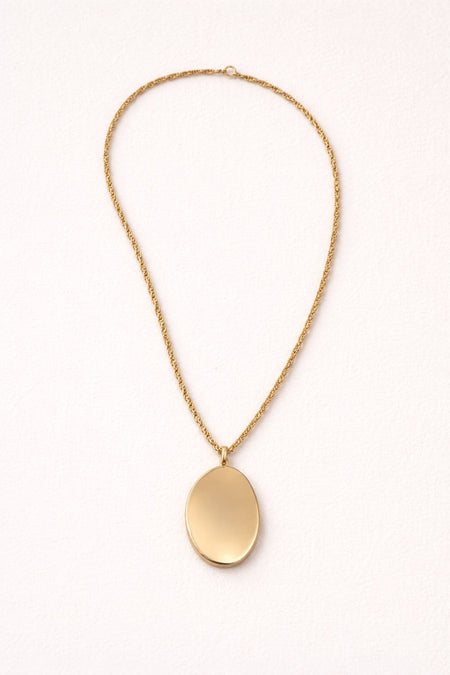 Colar Gold Medal - Colar Dourado Lucky Bijoux