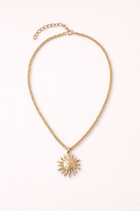 Colar SUN - Colar Dourado Lucky Bijoux